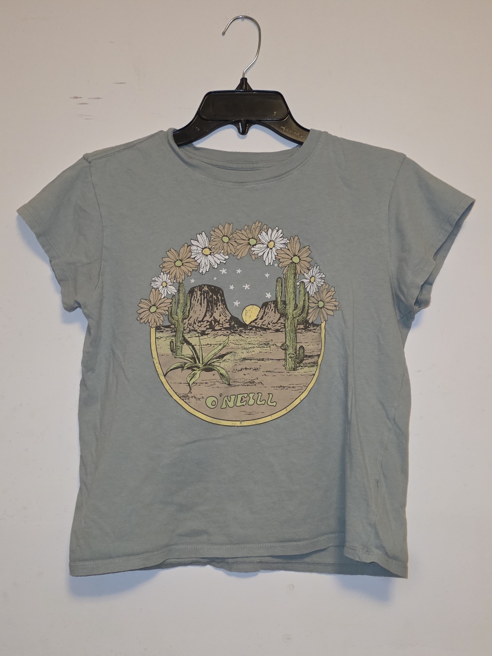 O'Neill Sage Green Desert Floral Graphic Tee